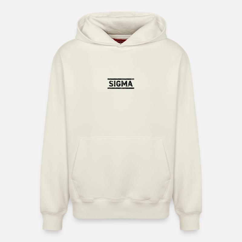 Sigma - Sweat à capuche unisexe décontracté en coton biologique – de SPREAD - blanc cassé