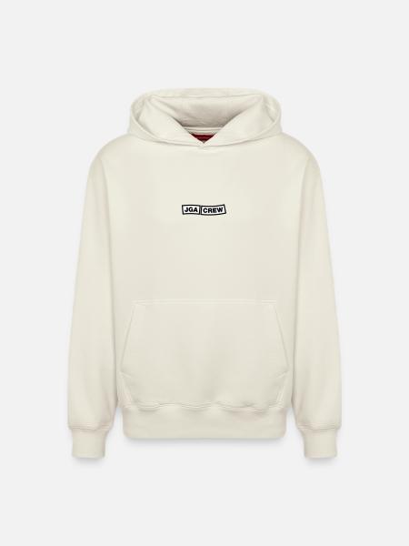 Bachelor Party Crew - Emblem - Relaxed Unisex Organic Hoodie – by SPREAD - off white