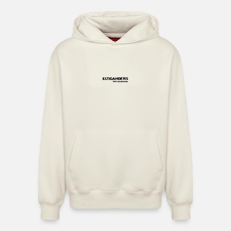 Einziganders - Relaxed Unisex Organic Hoodie – von SPREAD - Naturweiß