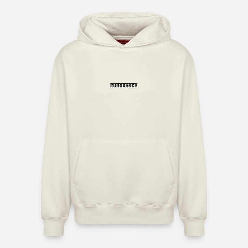 Eurodance - Sweat à capuche unisexe décontracté en coton biologique – de SPREAD - blanc cassé