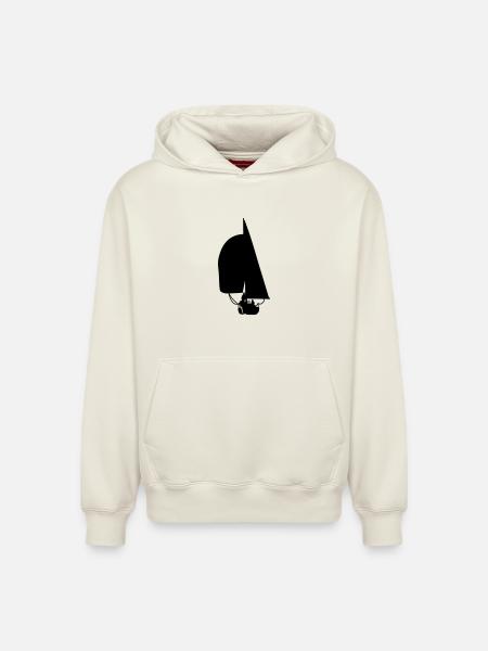 Voilier - Sweat à capuche unisexe décontracté en coton biologique – de SPREAD - blanc cassé