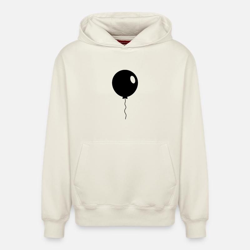 Ballon - Sweat à capuche unisexe décontracté en coton biologique – de SPREAD - blanc cassé
