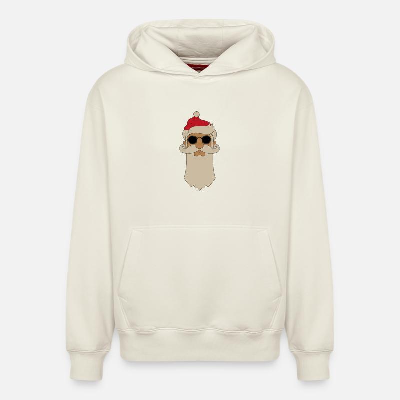 Faisons vibrer Noël - Sweat à capuche unisexe décontracté en coton biologique – de SPREAD - blanc cassé