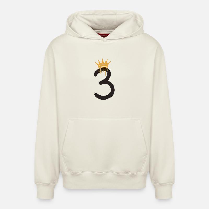 3 - Sweat à capuche unisexe décontracté en coton biologique – de SPREAD - blanc cassé