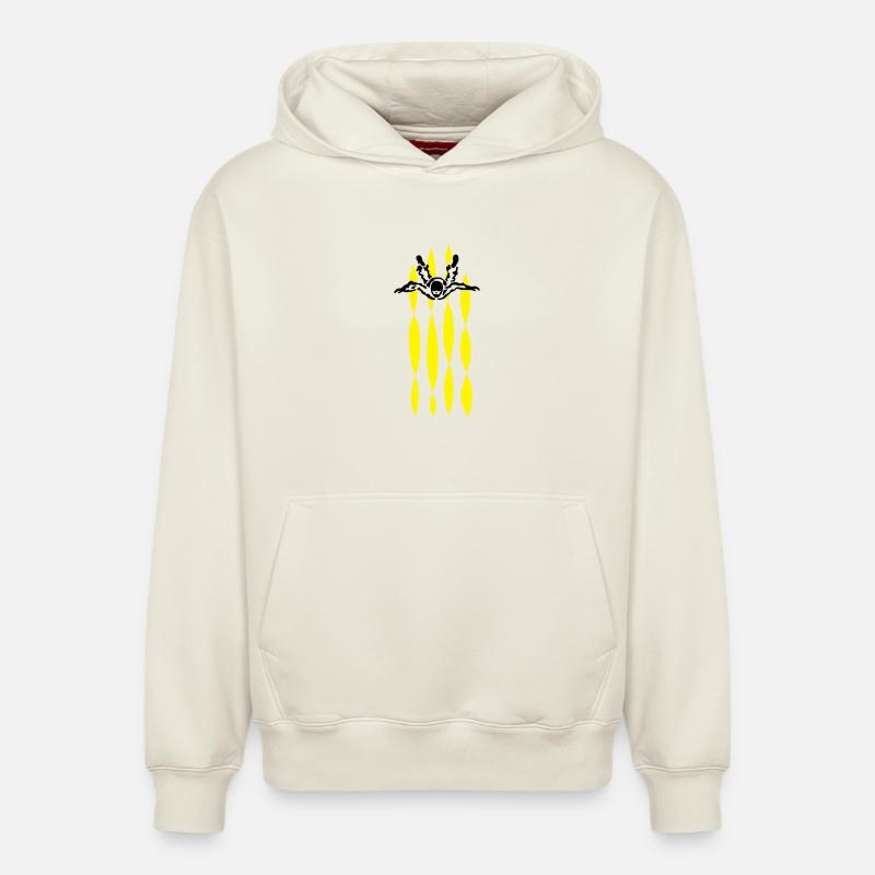 skydive - Relaxed Unisex Organic Hoodie – von SPREAD - Naturweiß