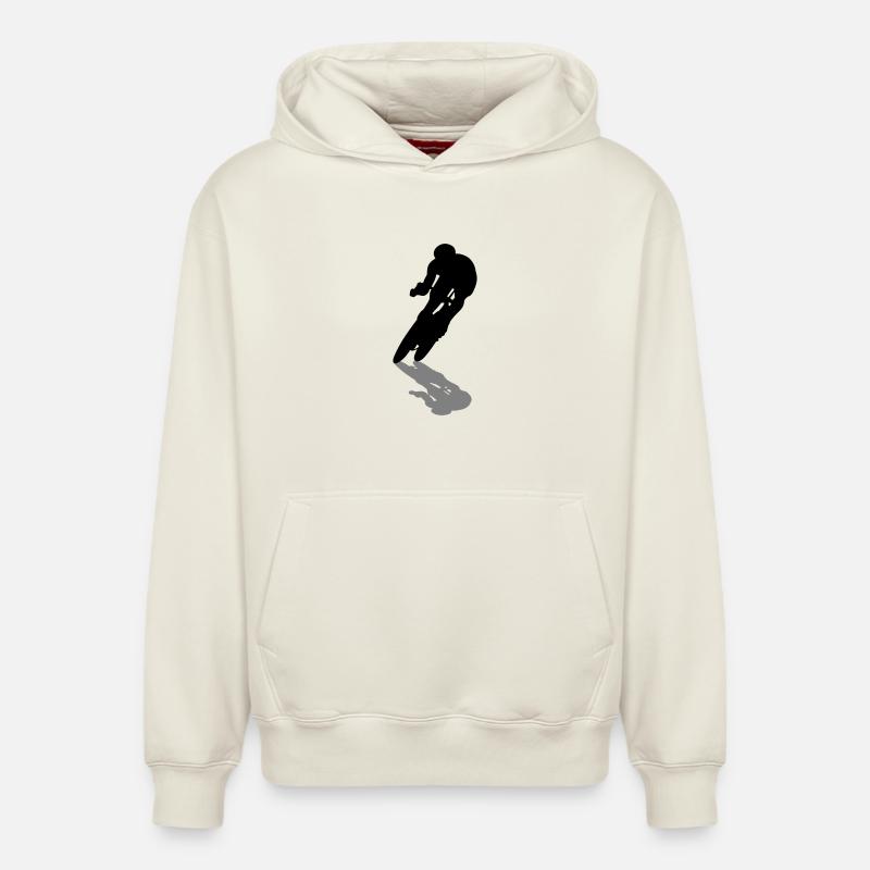 Coureur - Sweat à capuche unisexe décontracté en coton biologique – de SPREAD - blanc cassé