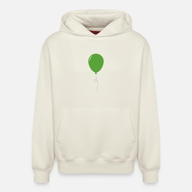 Ballon - Sweat à capuche unisexe décontracté en coton biologique – de SPREAD - blanc cassé