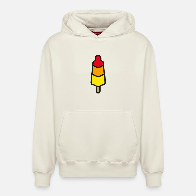 Comme une fusée !! - Sweat à capuche unisexe décontracté en coton biologique – de SPREAD - blanc cassé