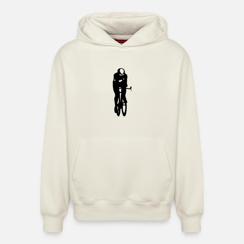 Coureur - Sweat à capuche unisexe décontracté en coton biologique – de SPREAD - blanc cassé