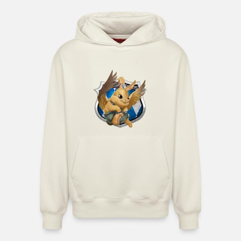Wolpsig | Kiniglhoos - Sweat à capuche unisexe décontracté en coton biologique – de SPREAD - blanc cassé