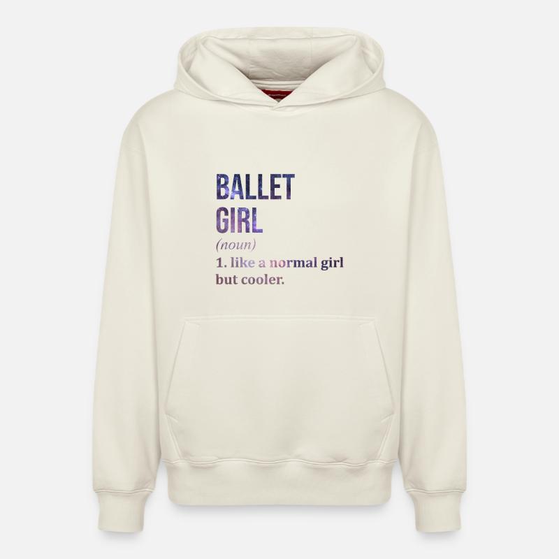 ballet - Sweat à capuche unisexe décontracté en coton biologique – de SPREAD - blanc cassé