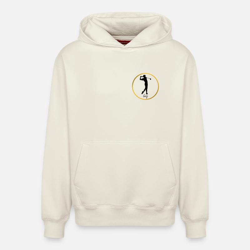 Golf - Sweat à capuche unisexe décontracté en coton biologique – de SPREAD - blanc cassé