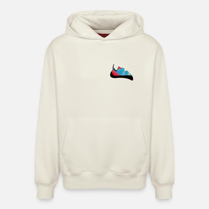 Chaussure de bloc - Sweat à capuche unisexe décontracté en coton biologique – de SPREAD - blanc cassé