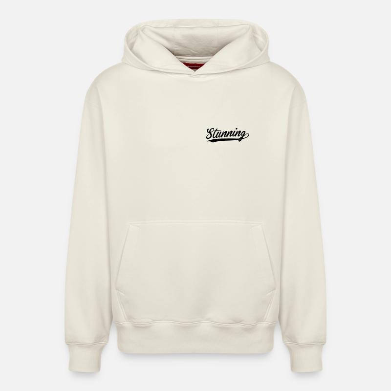 magnifique - Sweat à capuche unisexe décontracté en coton biologique – de SPREAD - blanc cassé