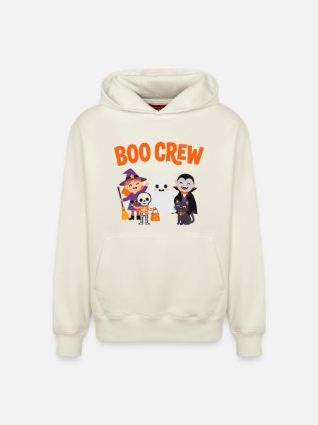 Boo Crew Halloween-Freunde - Relaxed Unisex Organic Hoodie – von SPREAD - Naturweiß