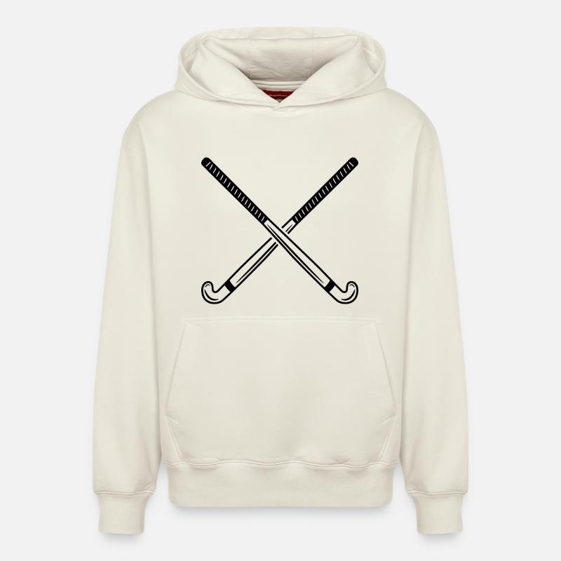 crosse - Sweat à capuche unisexe décontracté en coton biologique – de SPREAD - blanc cassé