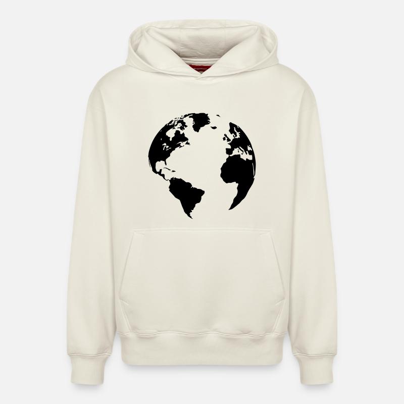 Mutter Erde - Relaxed Unisex Organic Hoodie – von SPREAD - Naturweiß