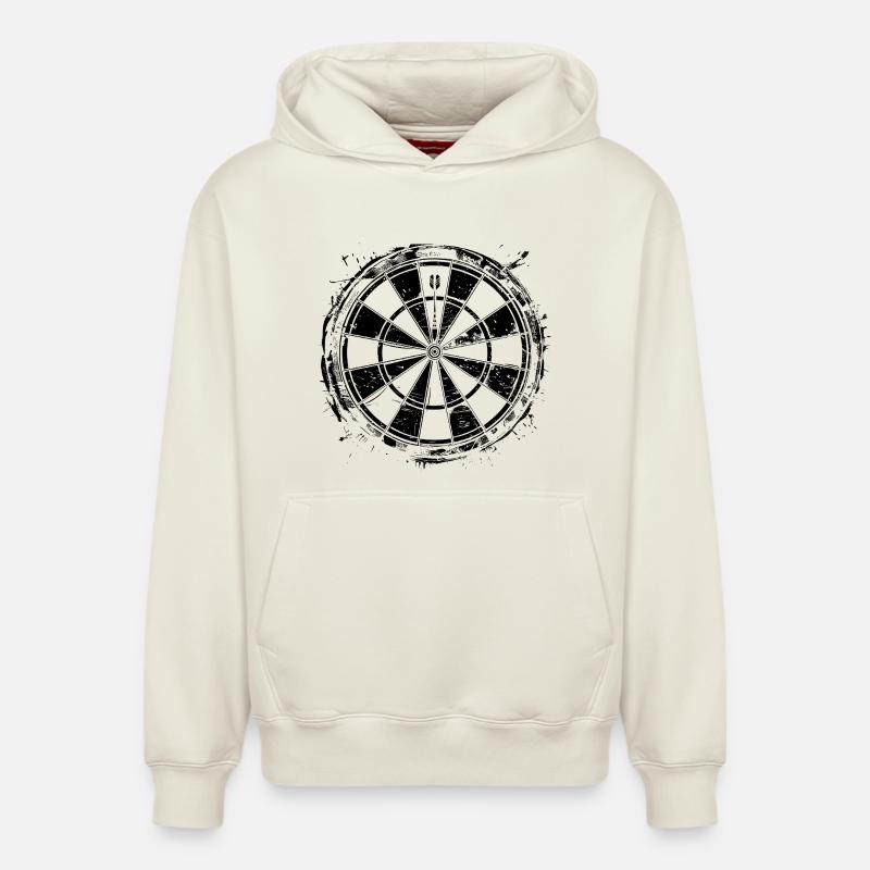 Cible - Sweat à capuche unisexe décontracté en coton biologique – de SPREAD - blanc cassé