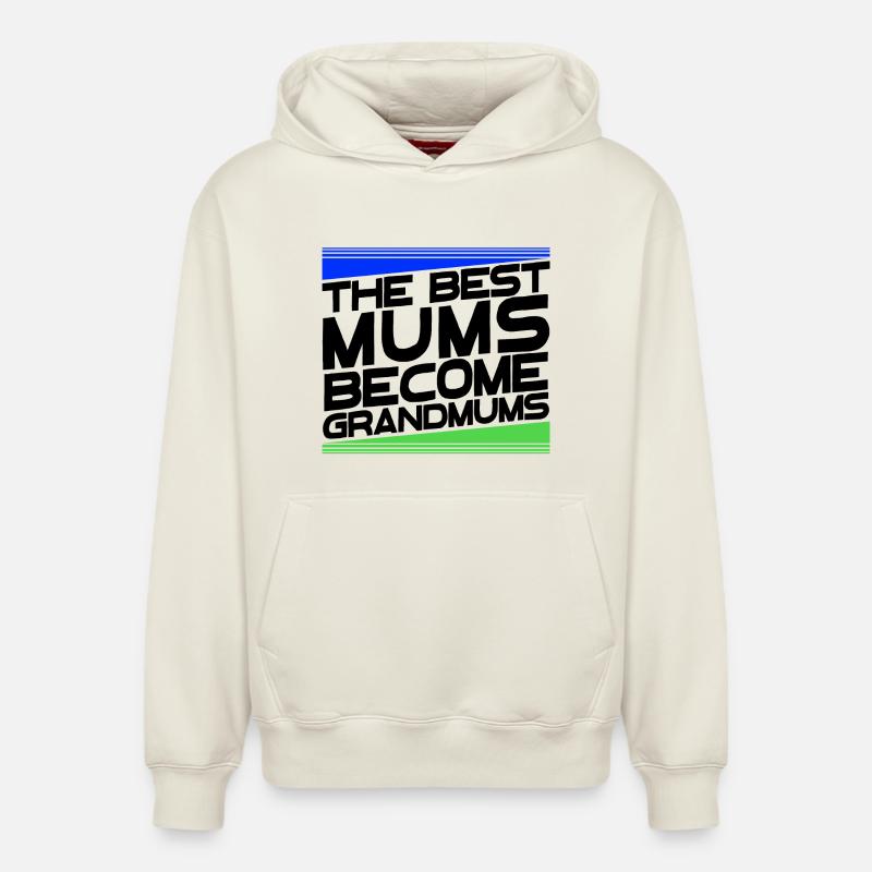 Cool Oma Statement Großmutter Glückwunsch - Relaxed Unisex Organic Hoodie – von SPREAD - Naturweiß