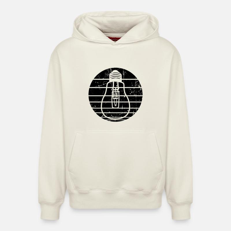 Bulbe - Sweat à capuche unisexe décontracté en coton biologique – de SPREAD - blanc cassé
