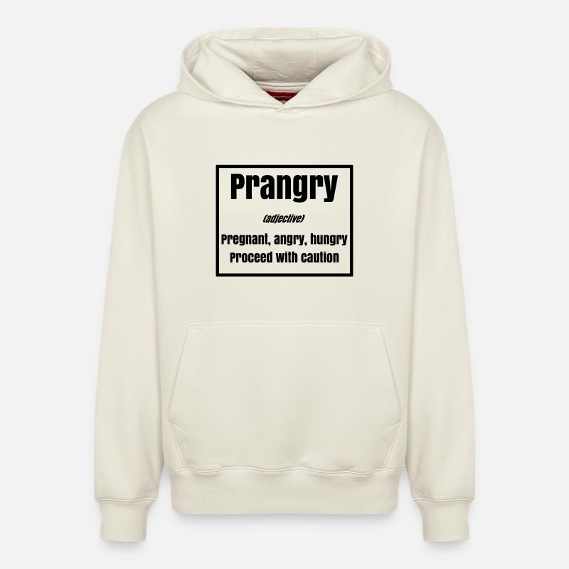 Mère Grossesse Grossesse Déclaration Famille - Sweat à capuche unisexe décontracté en coton biologique – de SPREAD - blanc cassé