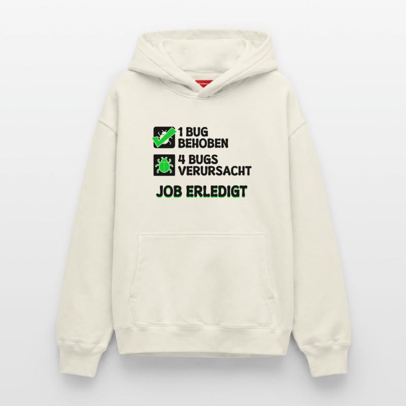 Open Source Bugfixing Bugs Developer Programmier Relaxed Unisex Organic Hoodie – von SPREAD