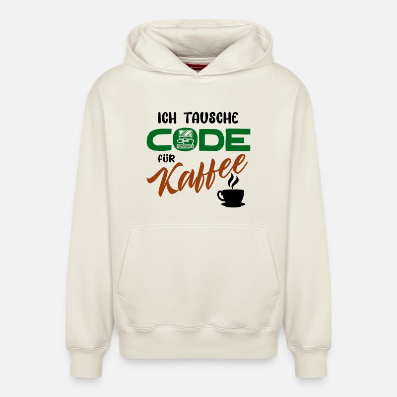 Programmierer Softwareentwickler Developer Code - Relaxed Unisex Organic Hoodie – von SPREAD - Naturweiß