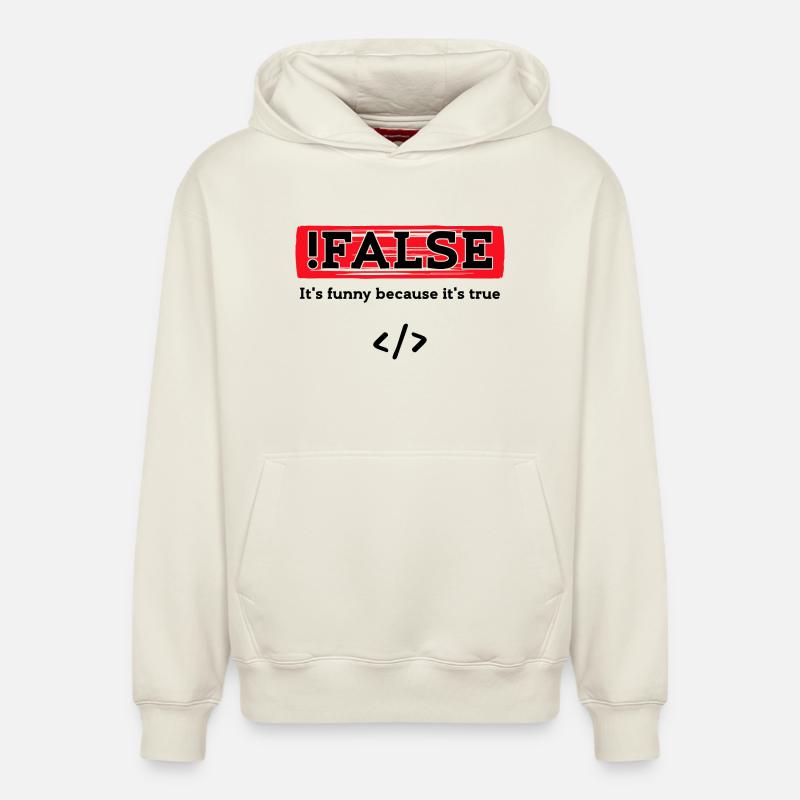 Code Debug Programmierer Developer Lustige Sprüche - Relaxed Unisex Organic Hoodie – von SPREAD - Naturweiß