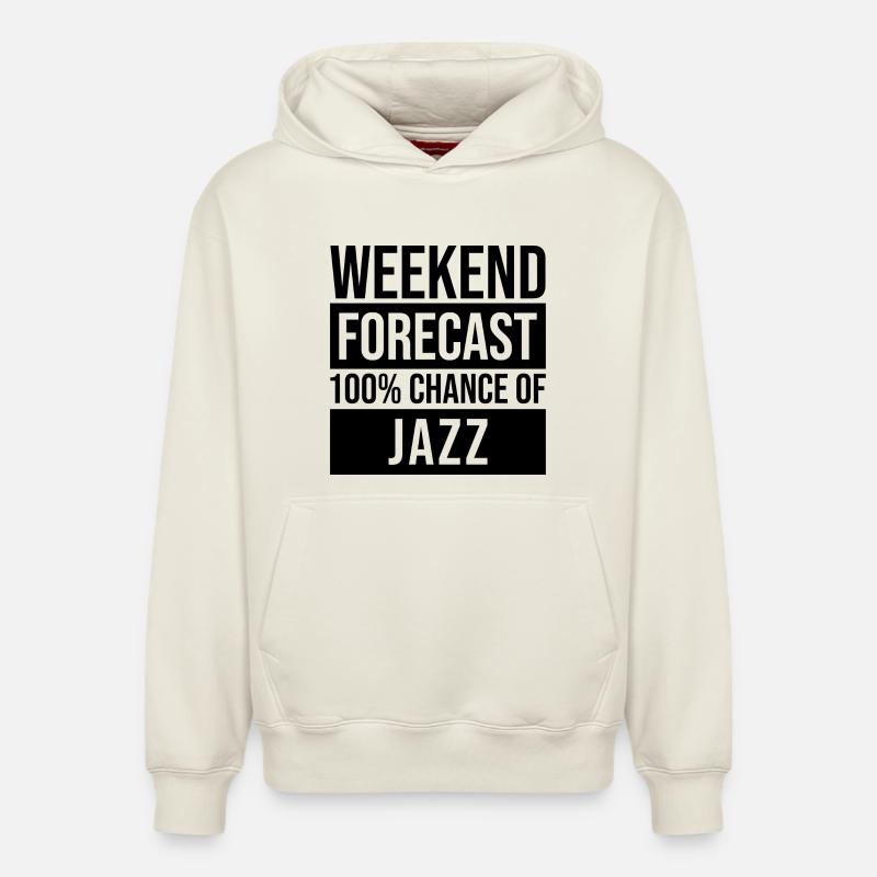 jazz - Sweat à capuche unisexe décontracté en coton biologique – de SPREAD - blanc cassé