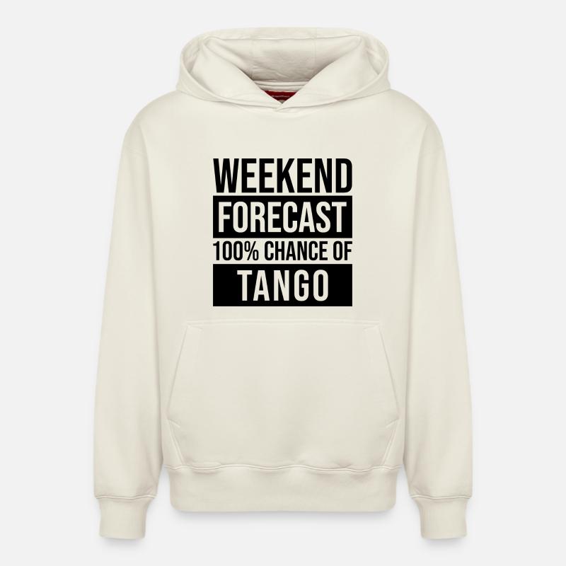 tango - Sweat à capuche unisexe décontracté en coton biologique – de SPREAD - blanc cassé