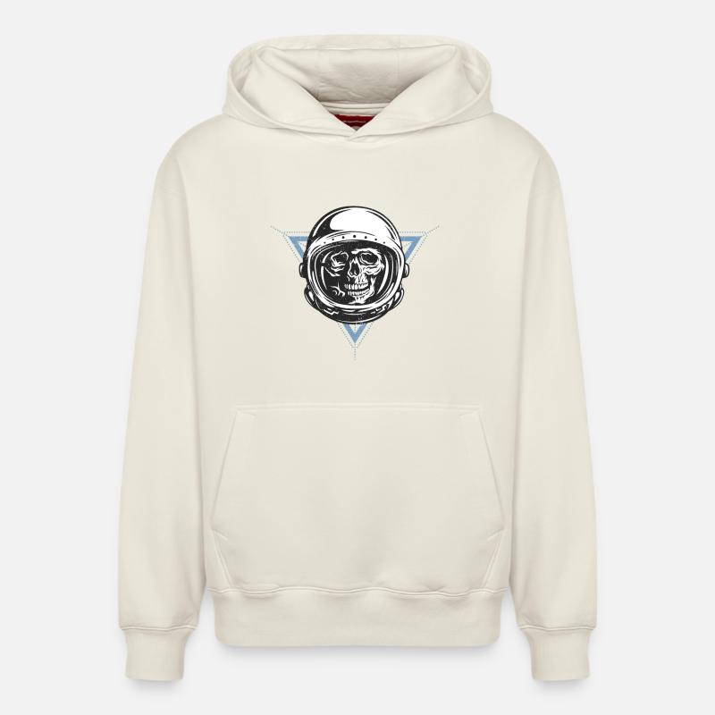 Space Monkey - Sweat à capuche unisexe décontracté en coton biologique – de SPREAD - blanc cassé