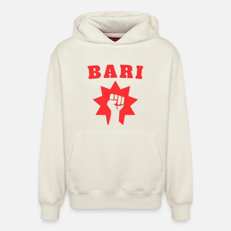 Bari - Sweat à capuche unisexe décontracté en coton biologique – de SPREAD - blanc cassé