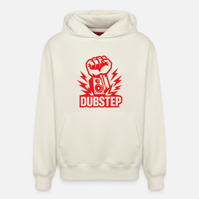 Le pouvoir du dubstep - Sweat à capuche unisexe décontracté en coton biologique – de SPREAD - blanc cassé