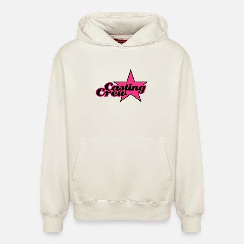Casting Crew | Star | Stern - Sweat à capuche unisexe décontracté en coton biologique – de SPREAD - blanc cassé