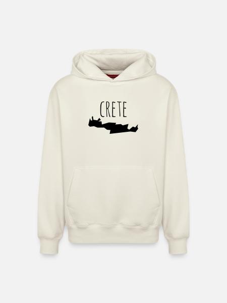 crete - Relaxed Unisex Organic Hoodie – von SPREAD - Naturweiß