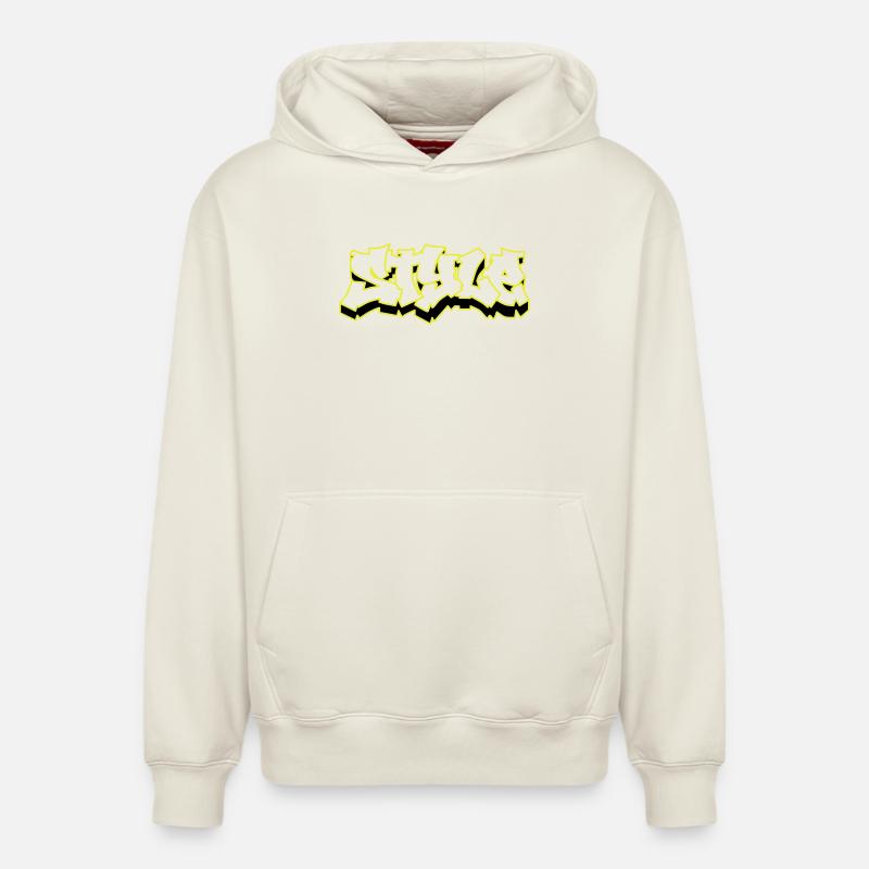 Style - Sweat à capuche unisexe décontracté en coton biologique – de SPREAD - blanc cassé