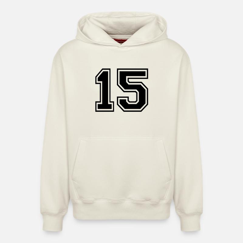 15 - Sweat à capuche unisexe décontracté en coton biologique – de SPREAD - blanc cassé