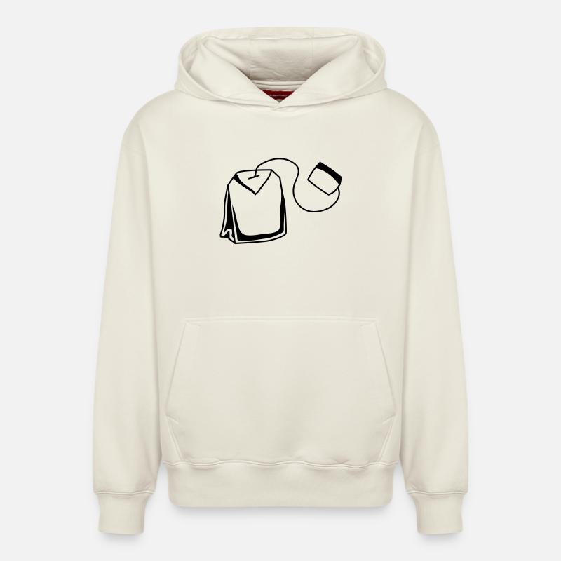 teebeutel - Relaxed Unisex Organic Hoodie – von SPREAD - Naturweiß