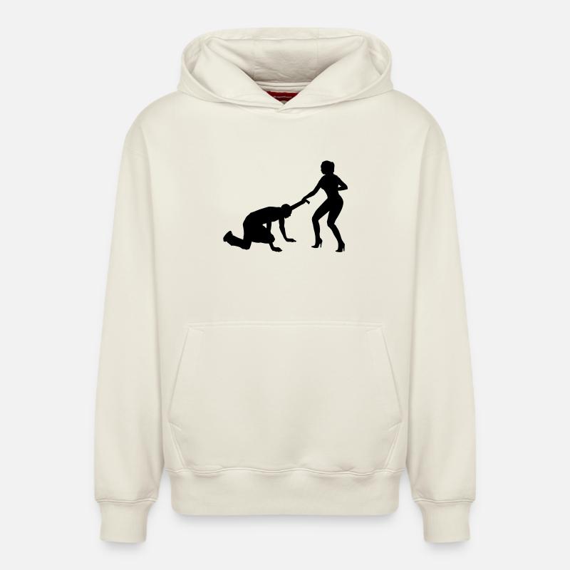 Baccalauréat - Sweat à capuche unisexe décontracté en coton biologique – de SPREAD - blanc cassé