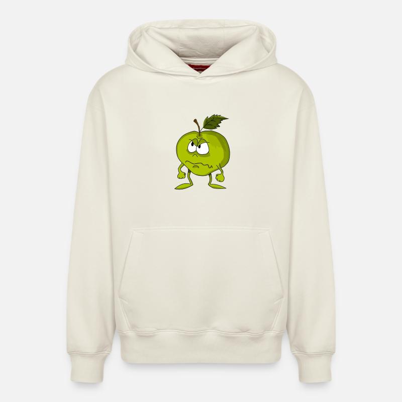 Pomme - Sweat à capuche unisexe décontracté en coton biologique – de SPREAD - blanc cassé