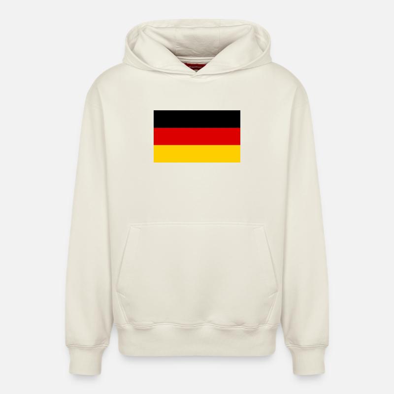 drapeau Allemagne - Sweat à capuche unisexe décontracté en coton biologique – de SPREAD - blanc cassé