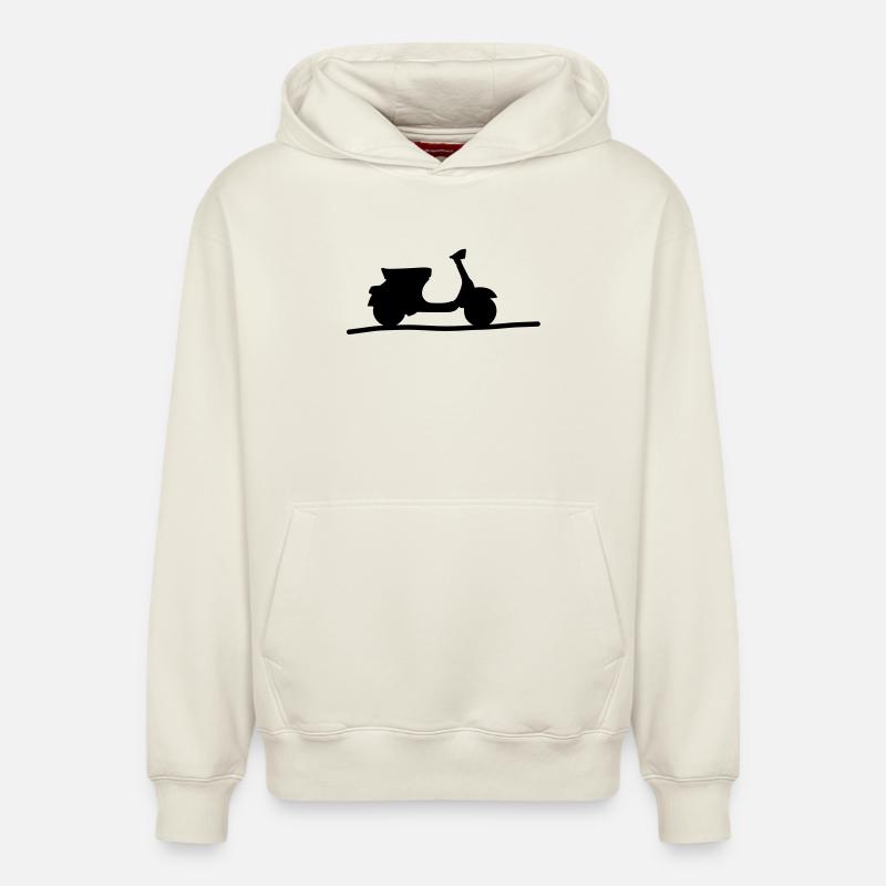 Roller - Relaxed Unisex Organic Hoodie – von SPREAD - Naturweiß