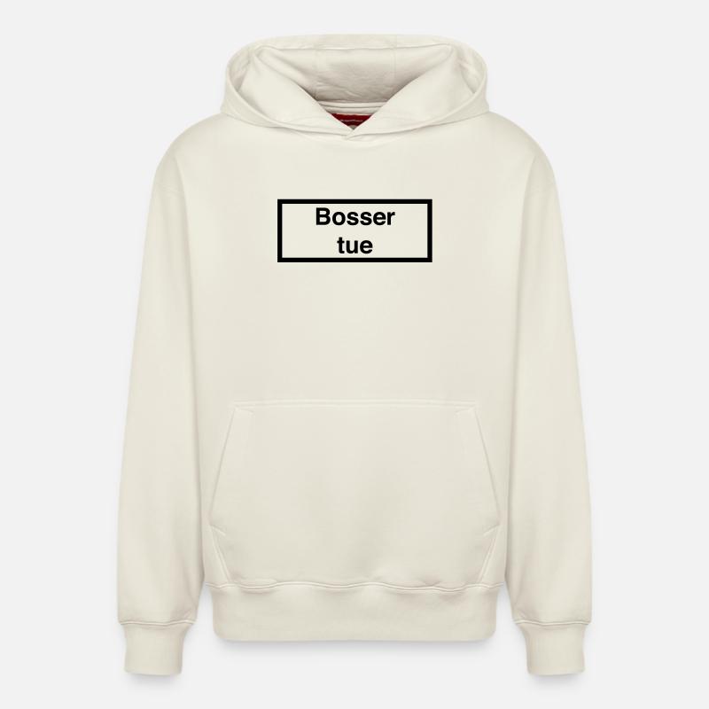 Work kills :) - Relaxed Unisex Organic Hoodie – by SPREAD - off white