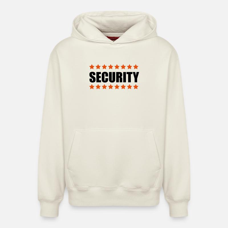 Security - Relaxed Unisex Organic Hoodie – von SPREAD - Naturweiß