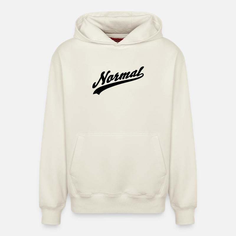 normal - Sweat à capuche unisexe décontracté en coton biologique – de SPREAD - blanc cassé
