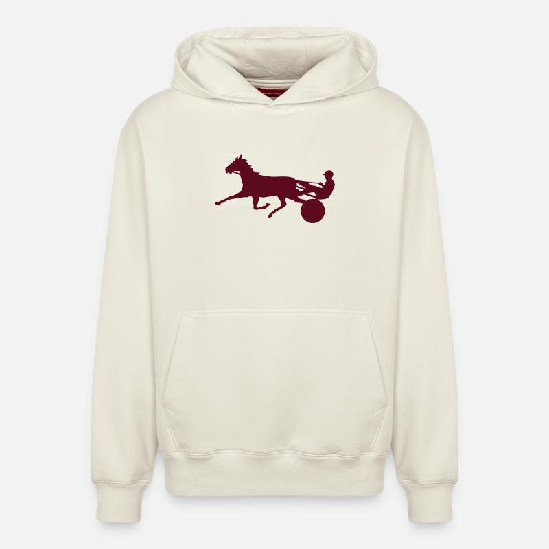 trotteur - Sweat à capuche unisexe décontracté en coton biologique – de SPREAD - blanc cassé