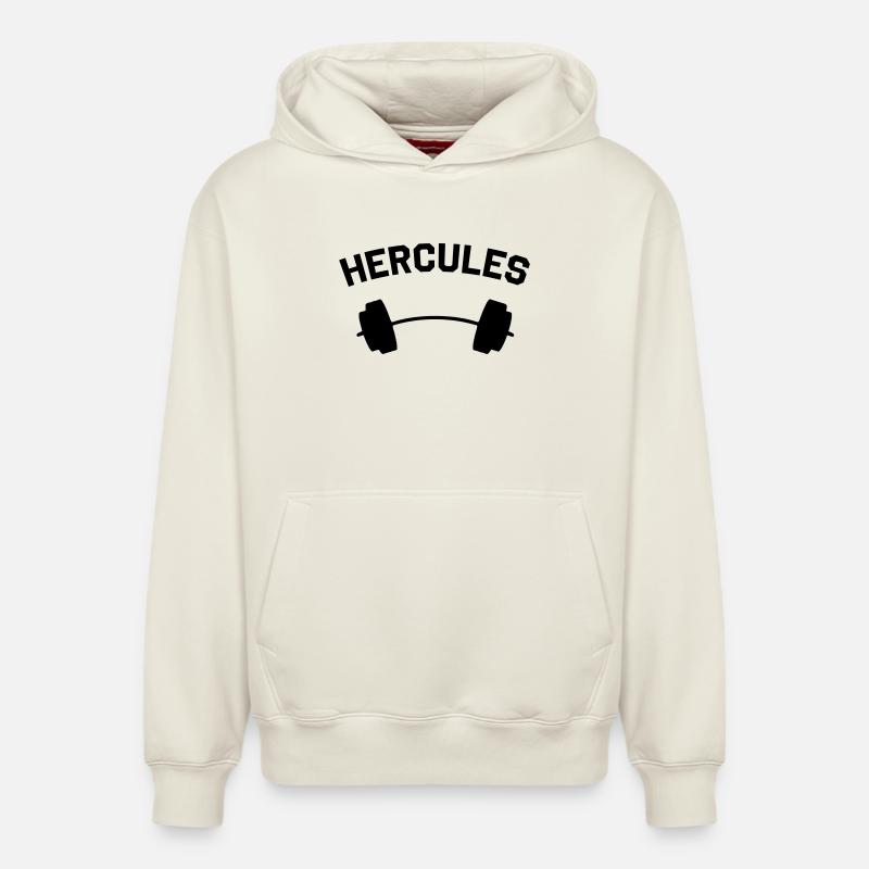 HERCULES - Sweat à capuche unisexe décontracté en coton biologique – de SPREAD - blanc cassé