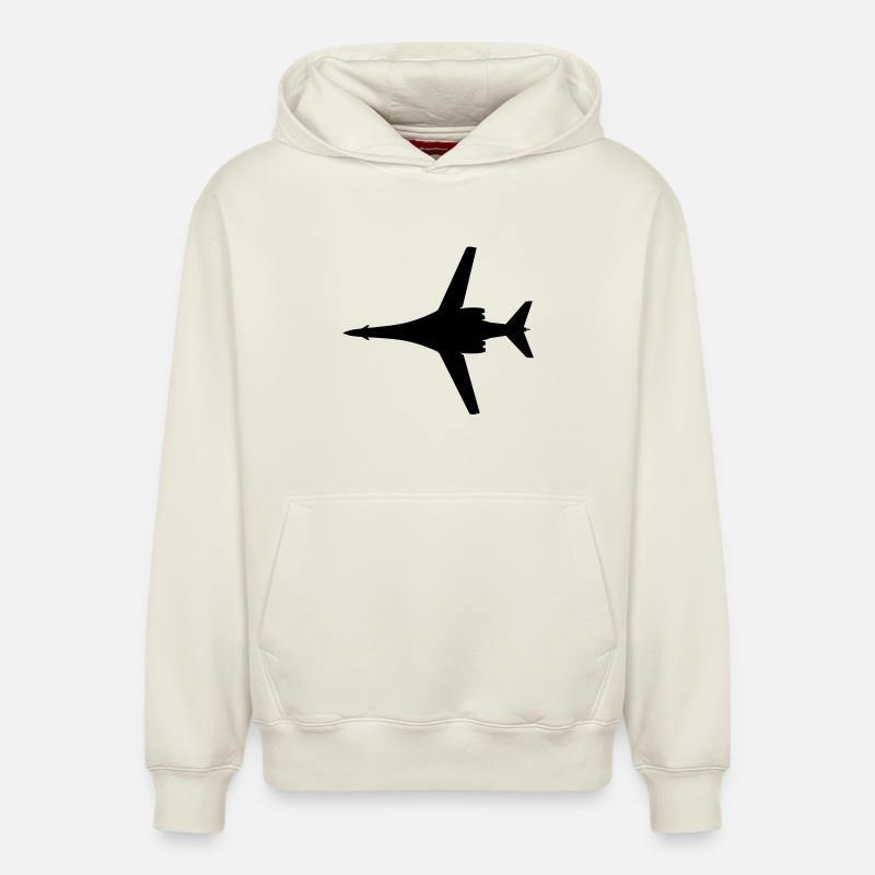 bombardier - Sweat à capuche unisexe décontracté en coton biologique – de SPREAD - blanc cassé