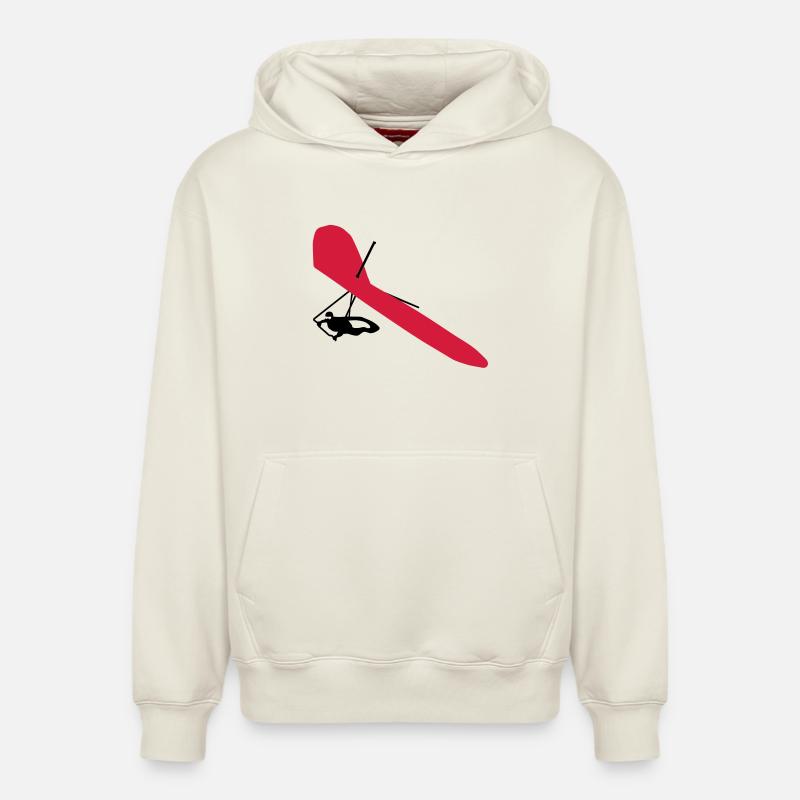 drachenflieger - Sweat à capuche unisexe décontracté en coton biologique – de SPREAD - blanc cassé