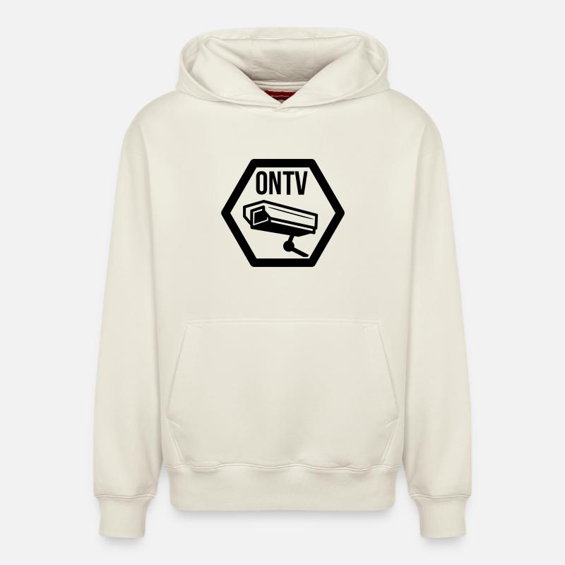 Graffiti - Sweat à capuche unisexe décontracté en coton biologique – de SPREAD - blanc cassé